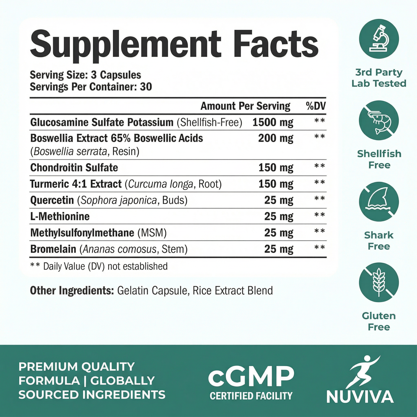 Dr. Richardson's 8-in-1 Clinical Dosage Knee Formula - 90 Capsules